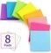 Pop Up Sticky Notes, 8 Bright Multi Colors,Accordion Self-Stick Notes, Purple Sticky Notes 8 Pads 80 Sheet/Pad